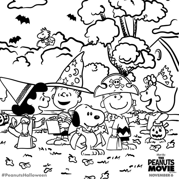 736x736 Snoopy Halloween Coloring Pages 18 Charlie Brown Halloween