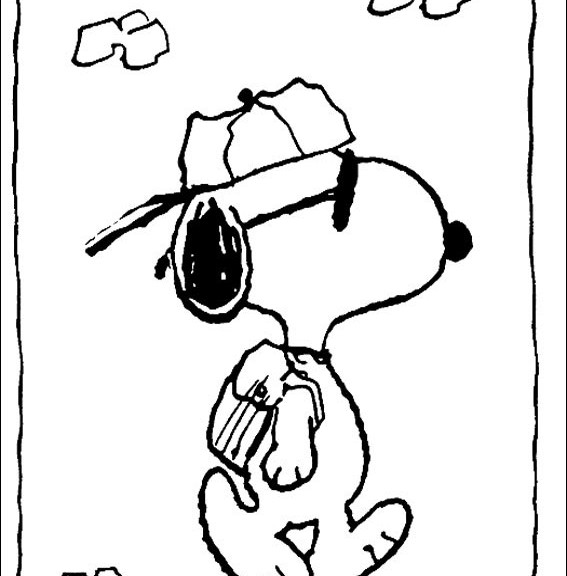 567x576 Snoopy Coloring Pages 360coloringpages