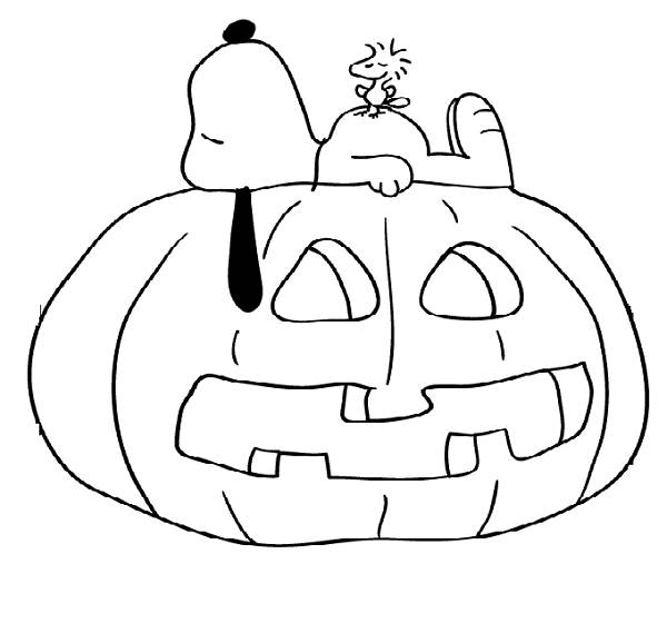 600x578 Snoopy Halloween Coloring Pages Snoopy Halloween Coloring Page