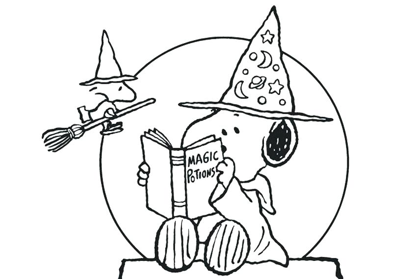 850x570 Halloween Printables Coloring Pages Snoopy Printable Coloring