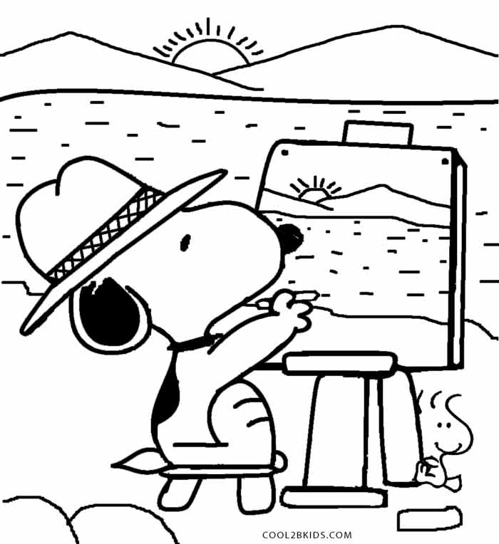 700x764 Snoopy Printable Coloring Pages