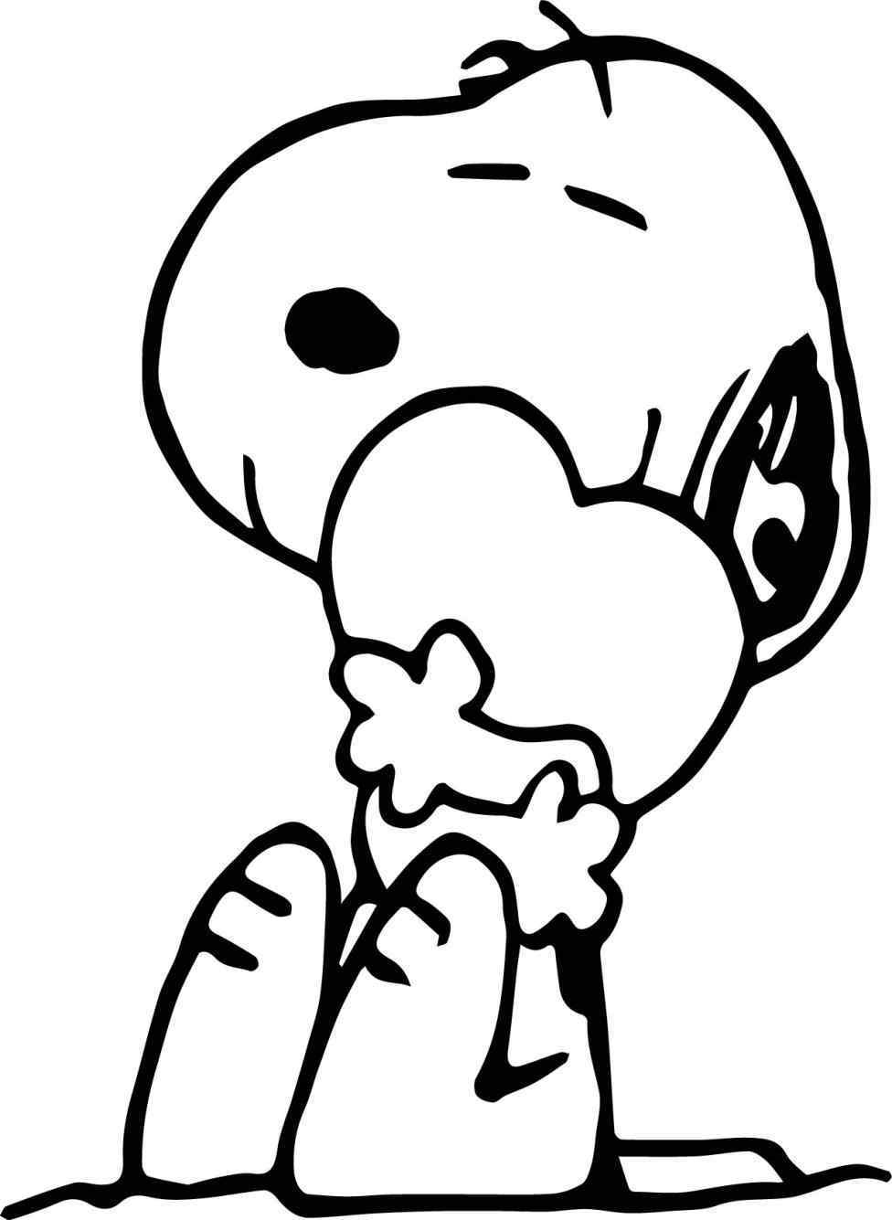 976x1335 Coloring Page Wecoloringpage Snoopy Snoopy Valentines Day Drawings