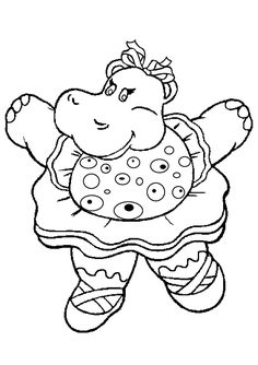 236x334 Vector Of A Cartoon Snorkeling Hippo