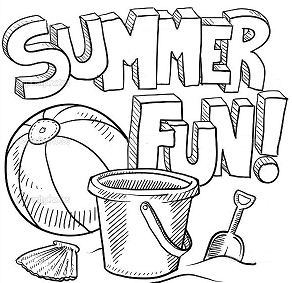 292x283 Boy Snorkeling Coloring Page