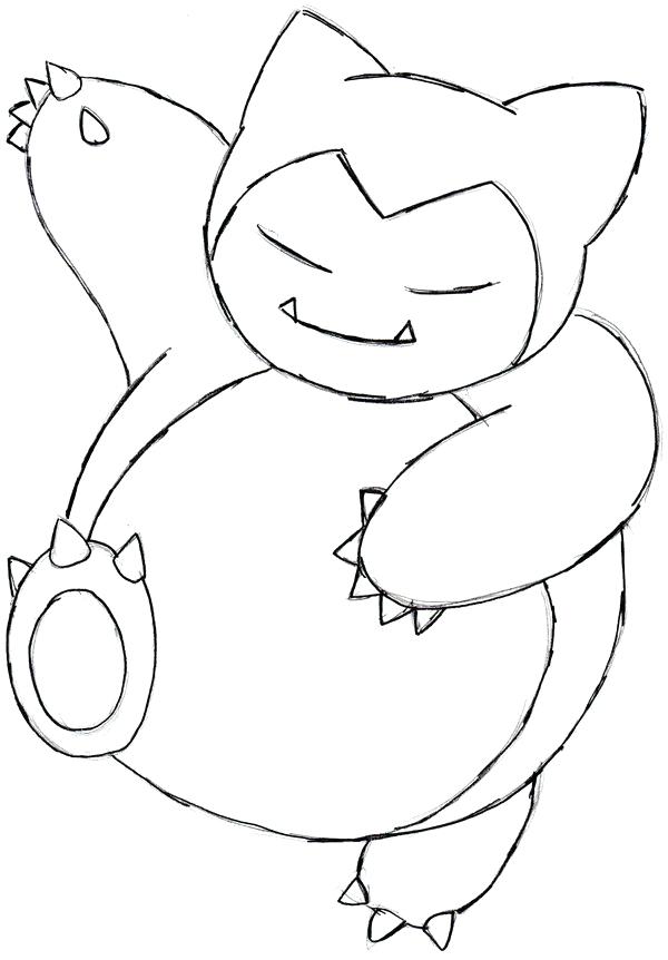 600x862 Snorlax Coloring Pages Coloring Pages Drawings Coloring Pages