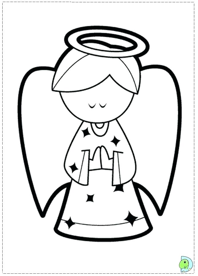 Snow Angel Coloring Pages