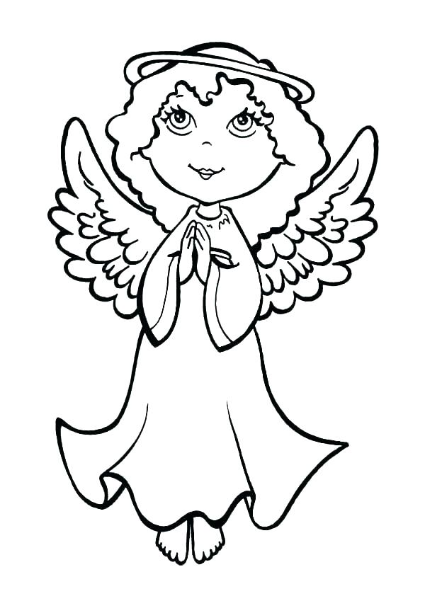 600x849 Angel Coloring Pages Printable