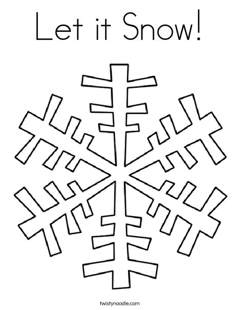 Snow Coloring Pages