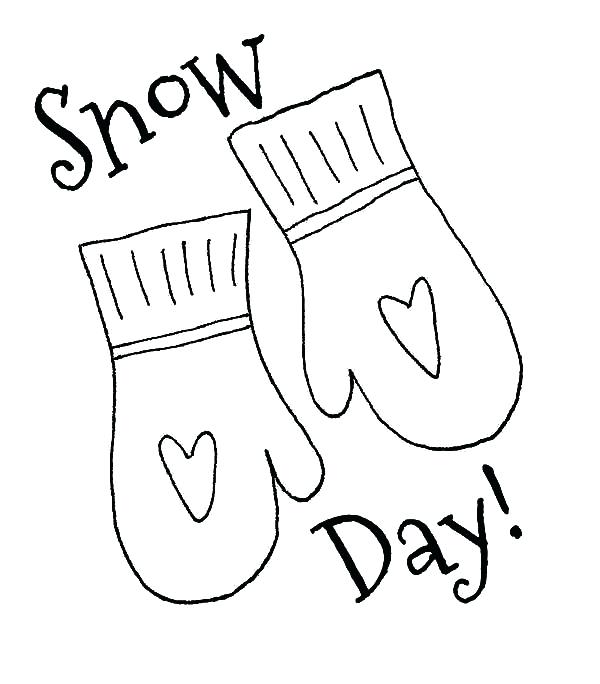 600x684 Snow Coloring Pages Mittens For Snow Day Coloring Pages Snowflake