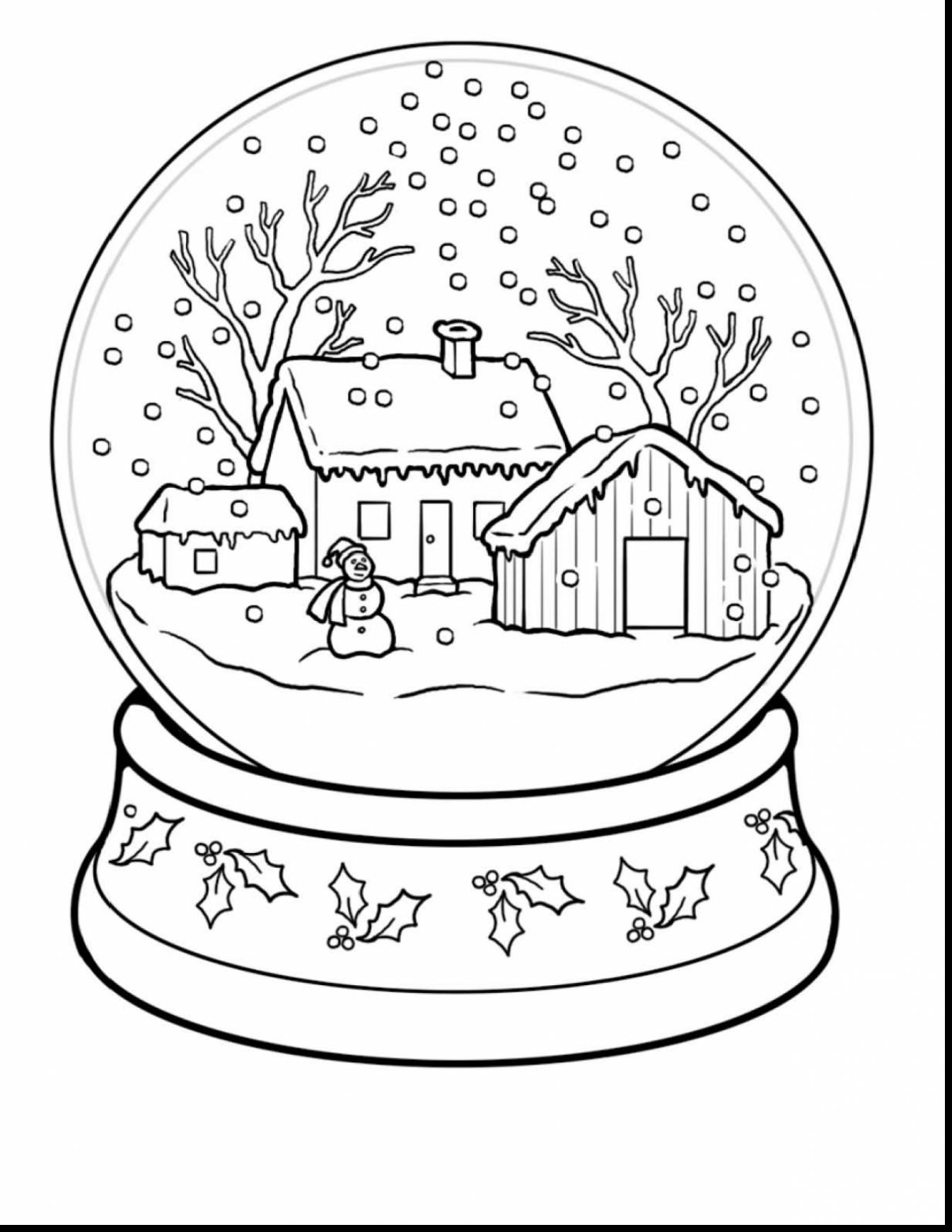 1346x1742 Affordable Spectacular Winter Scene Coloring Pages With Snow