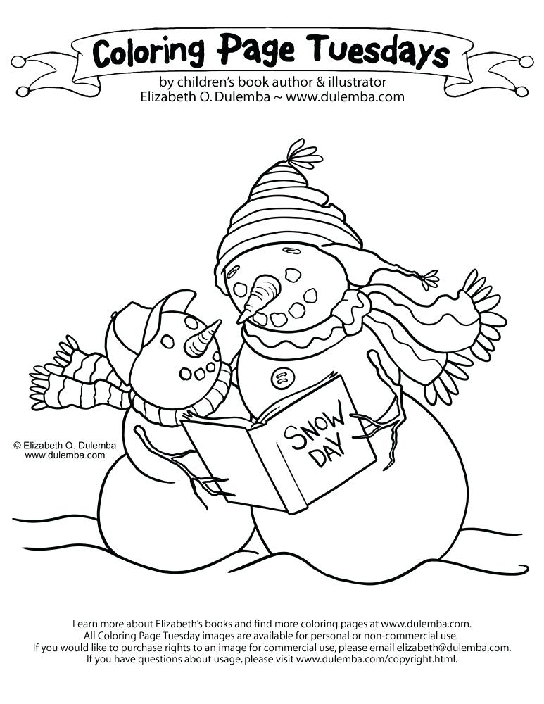 Snow Coloring Pages Printable