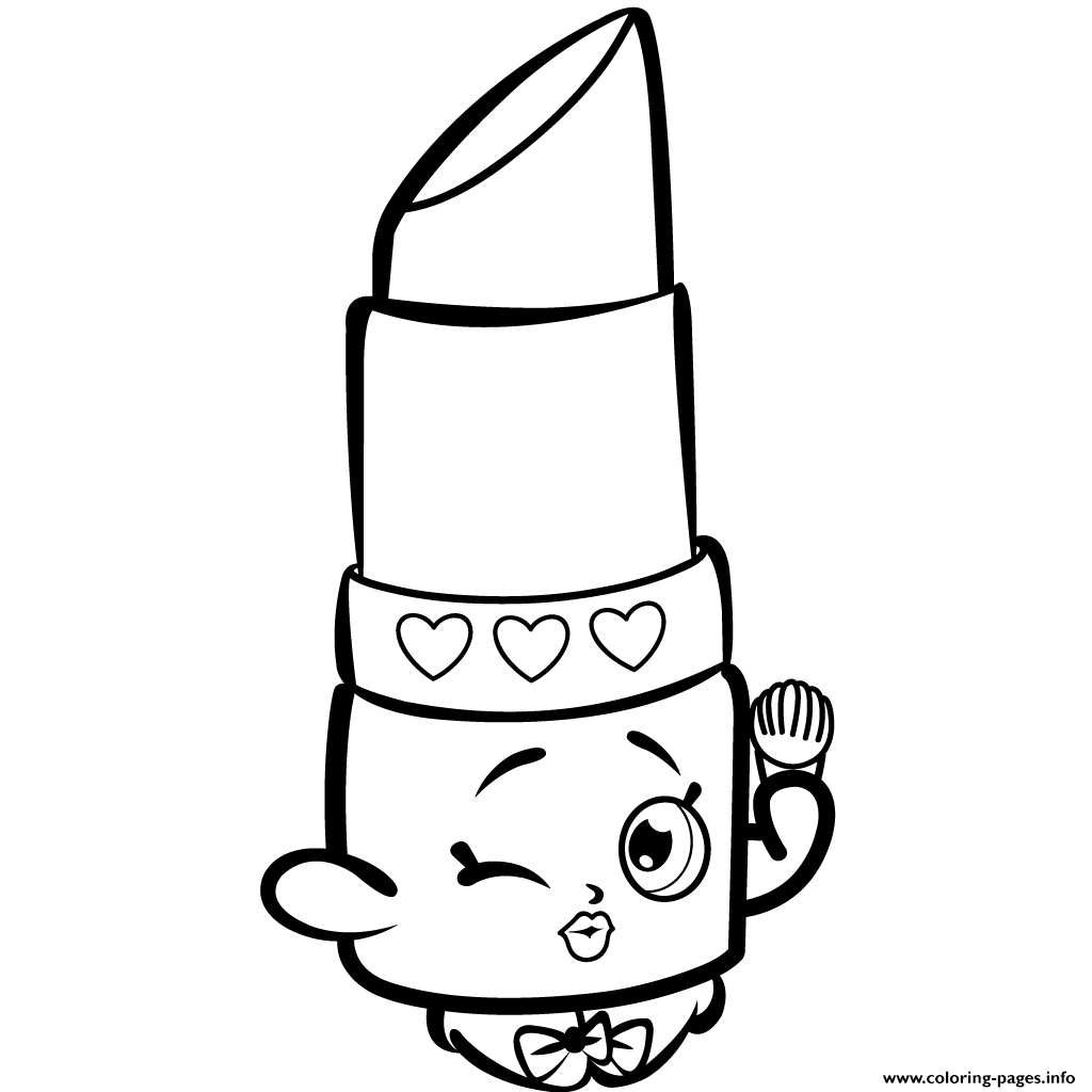 1024x1024 Unique Shopkins Coloring Pages Lippy Lips Design Printable