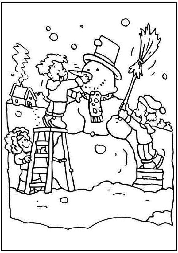 580x821 58 Best Winter Images On Coloring Pictures For Kids