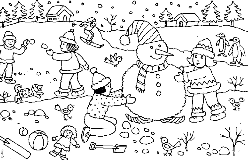 1024x663 Snow Day Coloring Pages Snow Day Coloring Pages Ebcs 4c663c2d70e3
