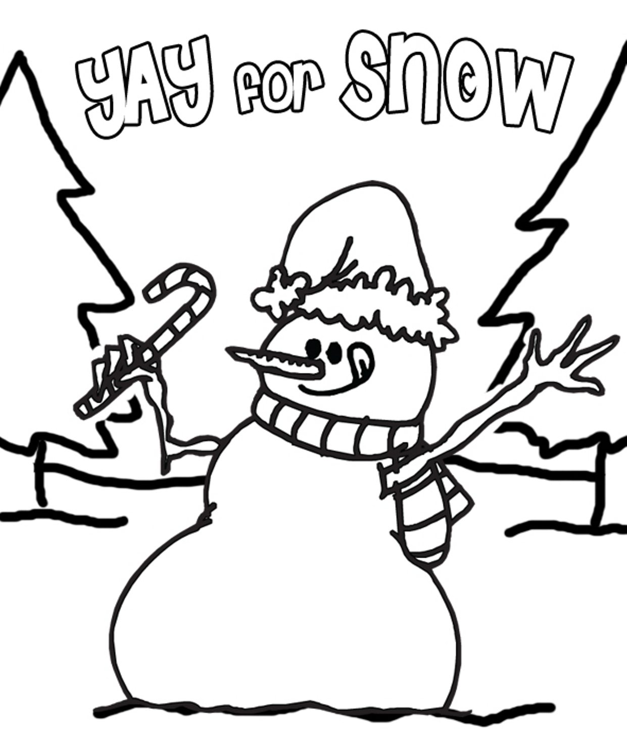 1241x1443 Coloring Pages Winter Yay For Snow Winter Coloring Pages