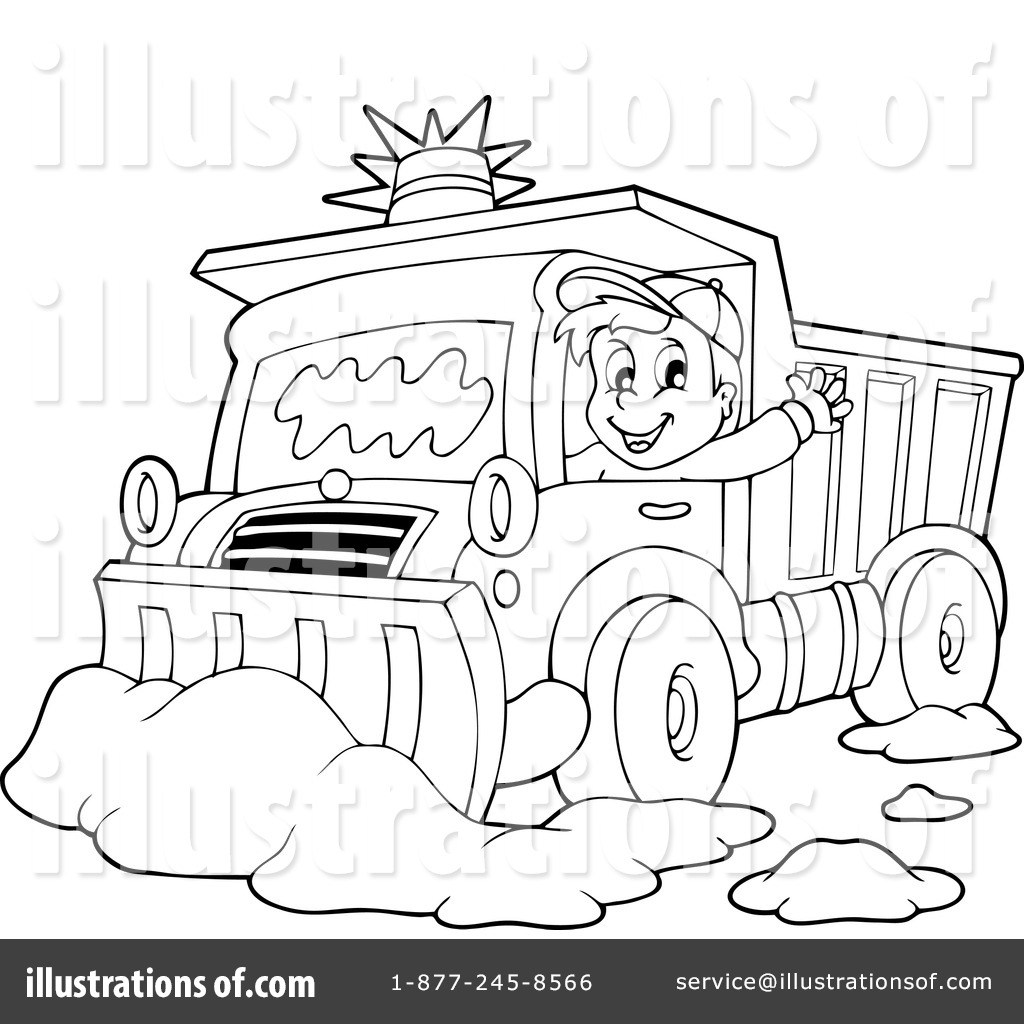 Snow Plow Coloring Page