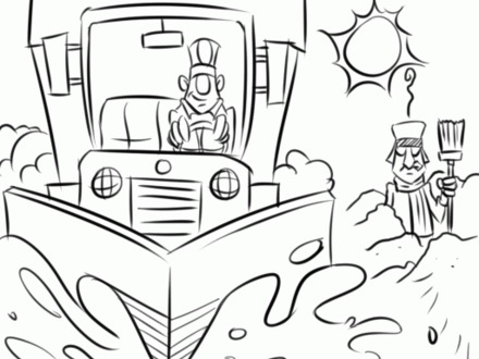 440x330 Dump Truck Pictures For Kids Clipartsco, Snow Plow Coloring Page
