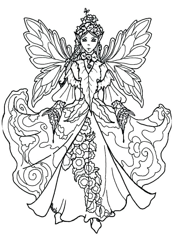 600x840 Snow Queen Adult Coloring Page Fantasy Line Art By Pages