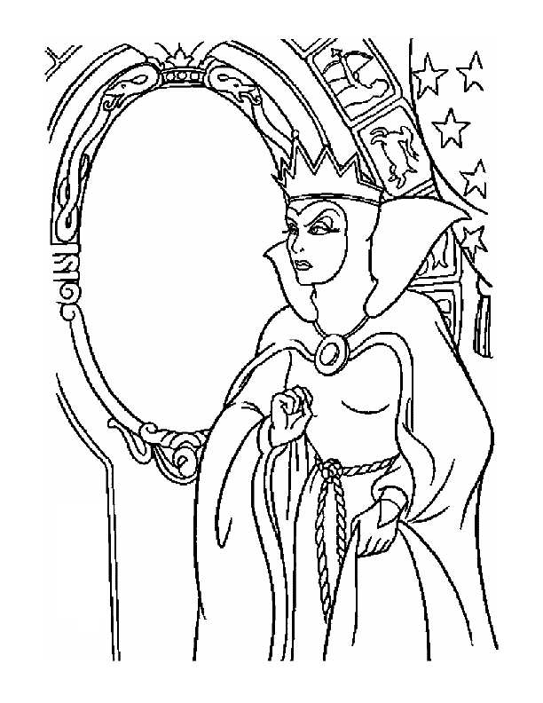 612x792 Snow White Queen Coloring Pages