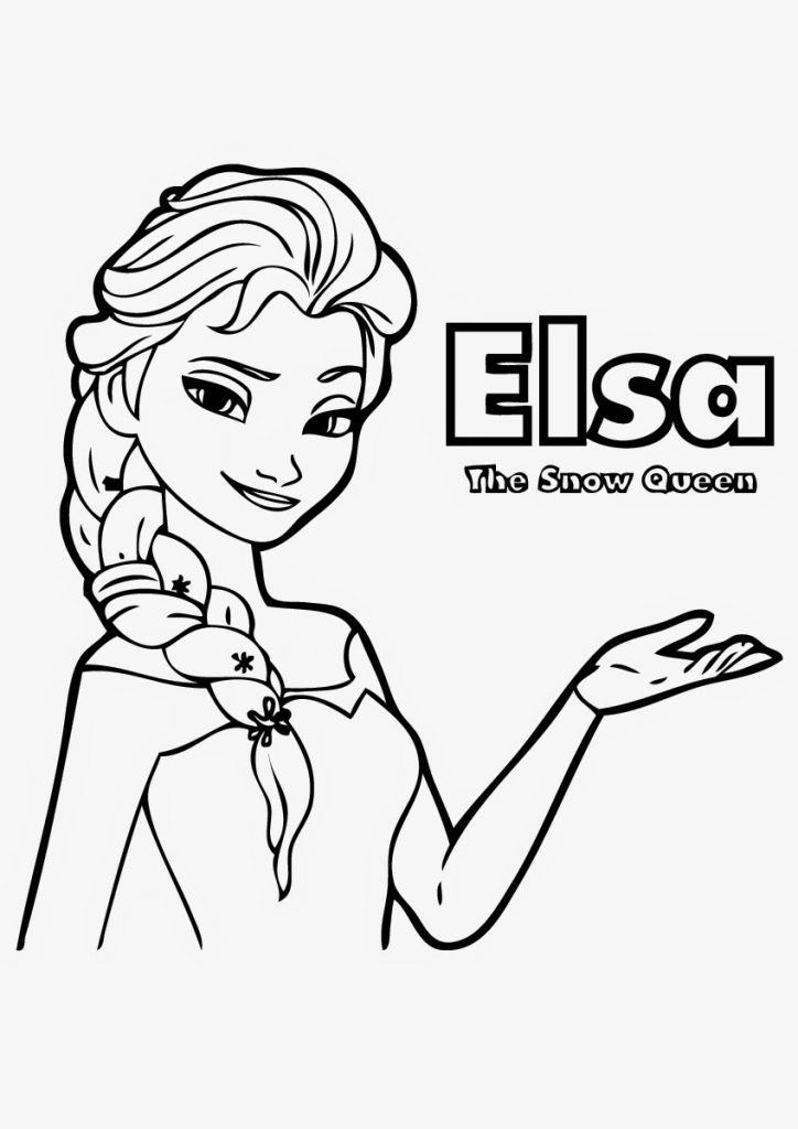 724x1024 Free Printable Elsa The Snow Queen Coloring Pages And Ready