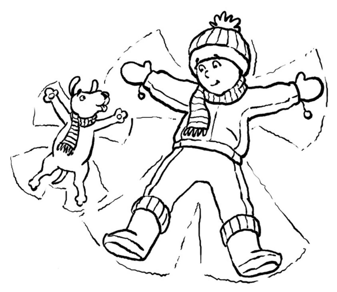 1121x973 Snowy Scene Coloring Page Winter Snow Coloring Pages Winter