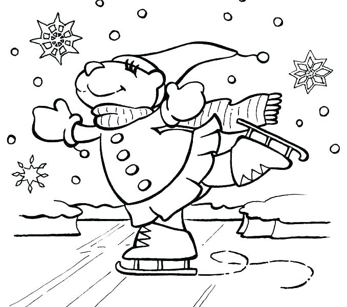 678x600 Winter Coloring Pages Free Free Winter Coloring Sheets Printable