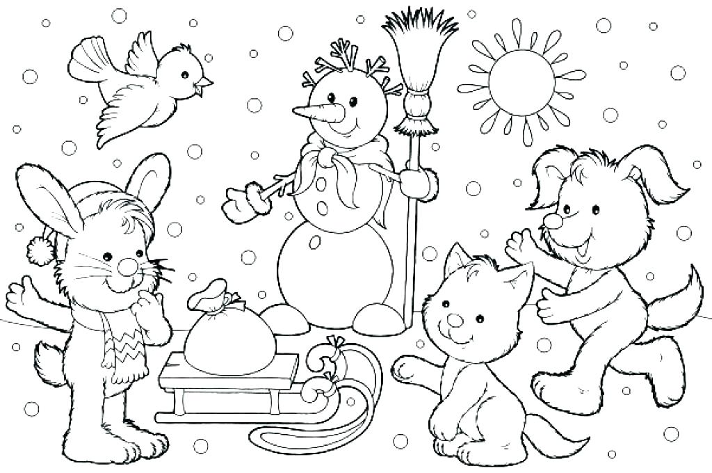 1024x680 Winter Coloring Pictures Winter Colouring Pages Holiday Coloring