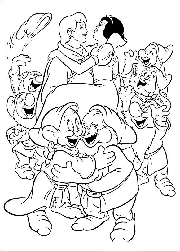 581x808 Kids Under 7 Snow White And The Seven Dwarfs Coloring Pages. Part