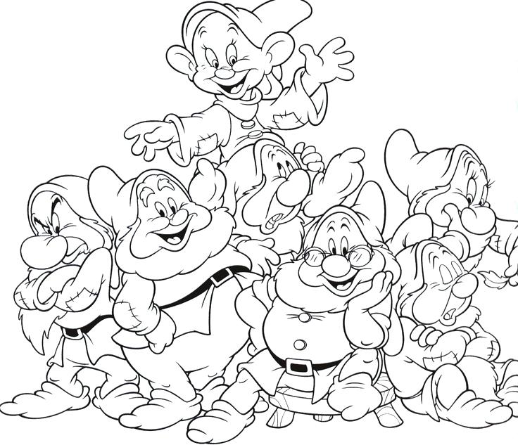 736x633 7 Dwarfs Coloring Pages Nothing Found For Snow White And The Seven