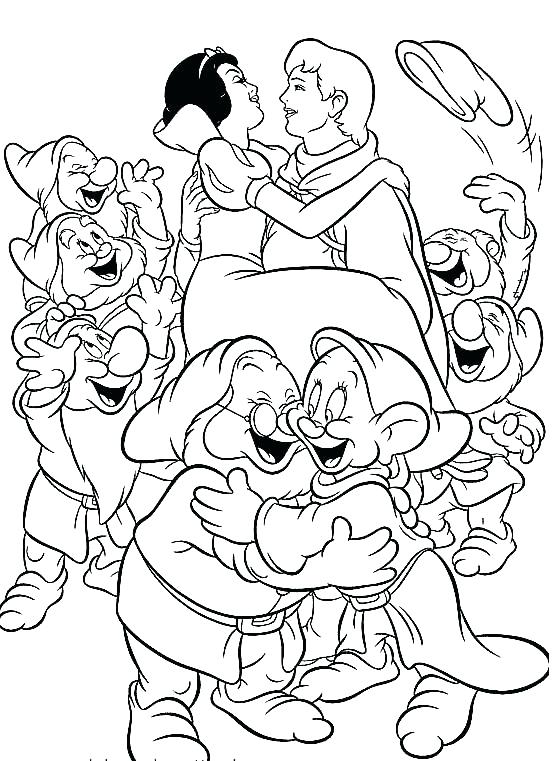 554x761 7 Dwarfs Coloring Pages Snow White And The Seven Dwarfs Coloring