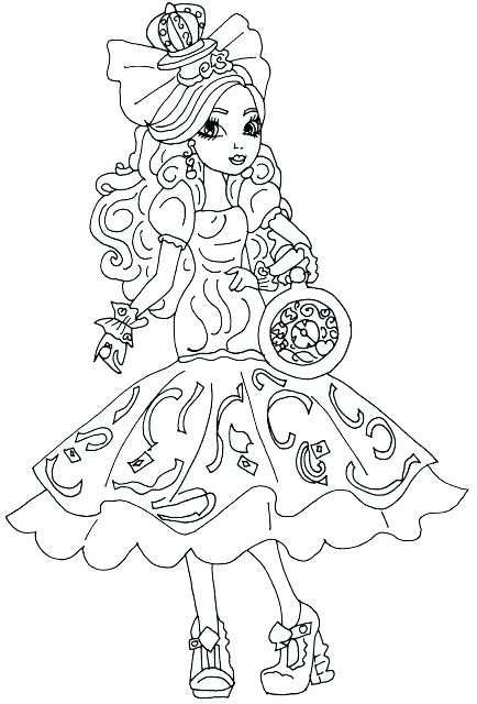 434x640 Apple White Coloring Pages Free Printable Ever After High Coloring