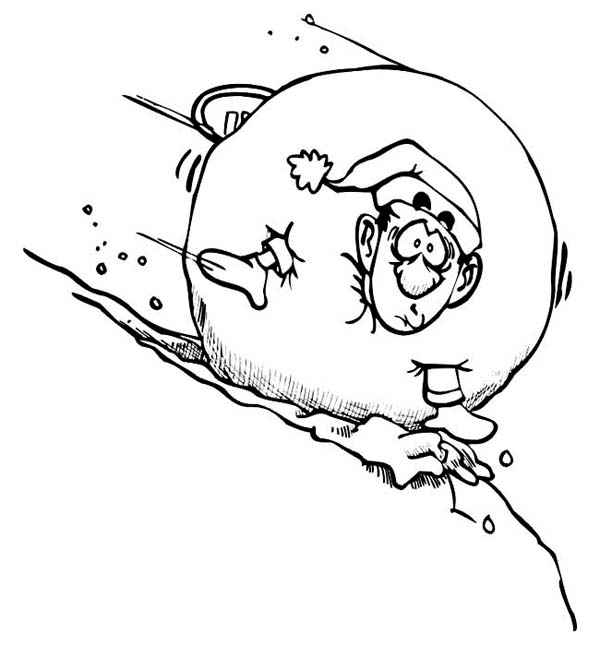 Snowball Coloring Page