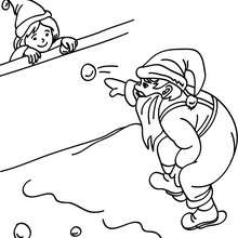 220x220 Saint Nicholas Snowball Game Coloring Pages