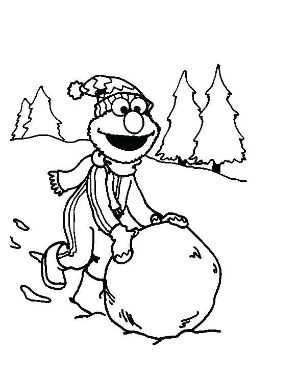 584x754 Coloring Pages Of Elmo Coloring Books Made A Great Snowball Pages