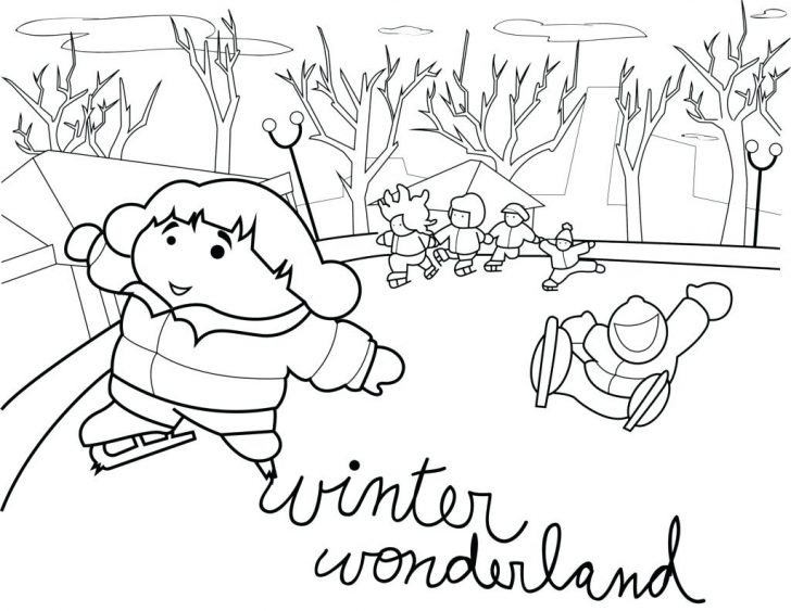 728x563 Snowball Fight With Friends During Winter Season Coloring Page