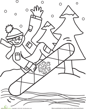 301x382 Snowboarder Worksheet