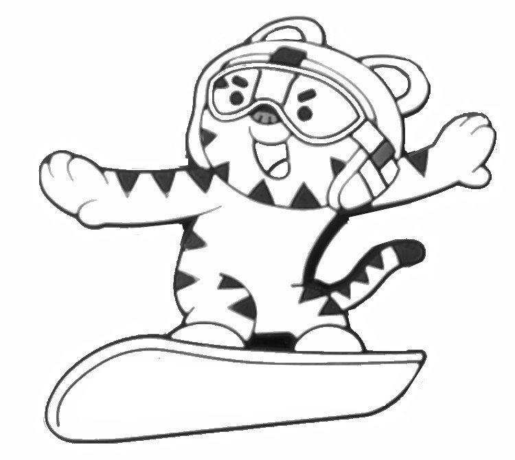 750x671 Coloring Pages 2018 Winter Olympics Drawing