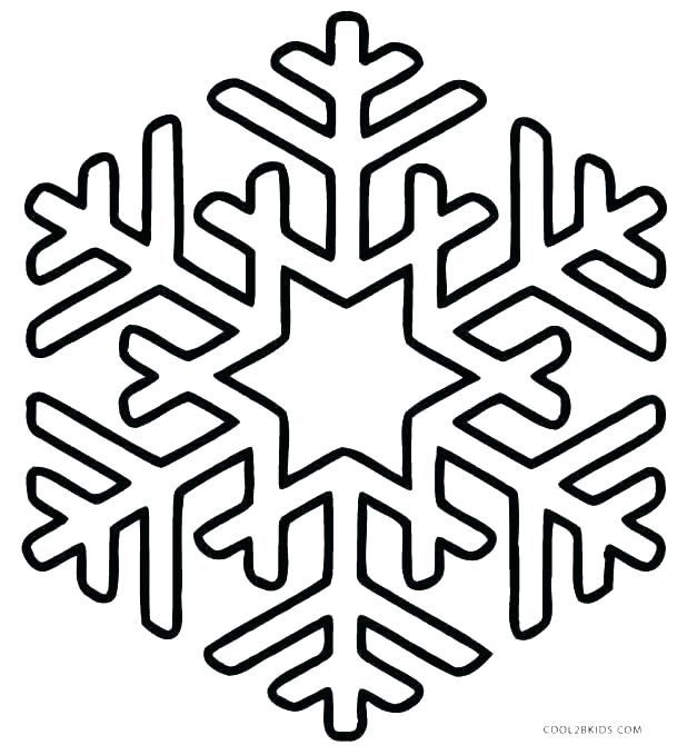 618x679 Snowflakes Coloring Page Various Type Of Snowflakes Coloring Page
