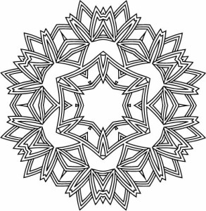 293x300 Free Snowflake Coloring Pages