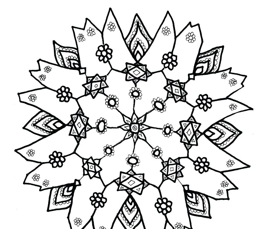 927x800 Free Snowflake Coloring Pages Shippa.co