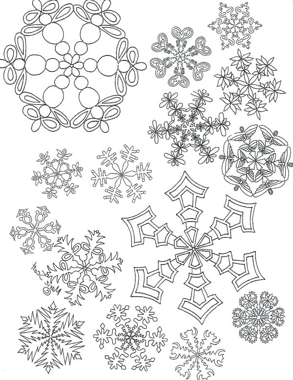 600x780 Coloring Pictures Of Snowflakes Two Little Snowflakes Click