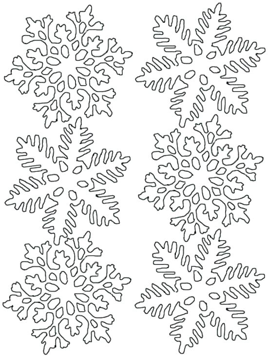 550x731 Snow Flake Coloring Page Snowflake Coloring Pages For Kids