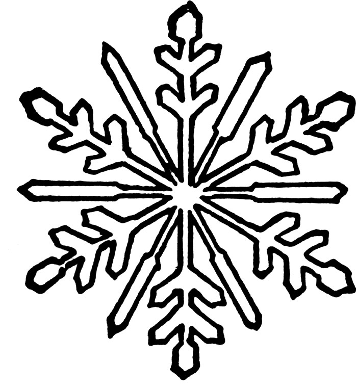 700x759 Snowflake Coloring Pages