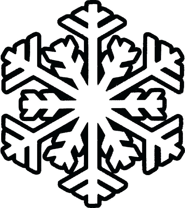 787x885 Snowflake Coloring Pages