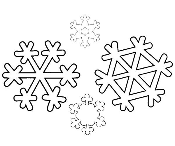 600x500 Free Printable Snowflake Coloring Pages
