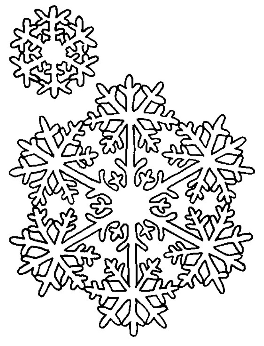 927x1213 Snowflake Coloring Pages