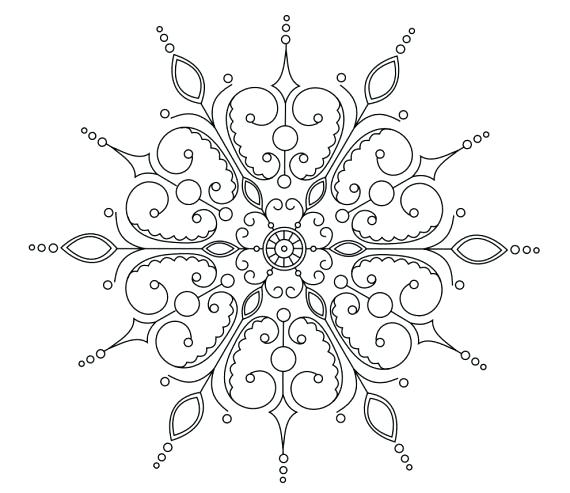 570x493 Coloring Pages Snowflakes Coloring Page Snowflake Mandala Coloring