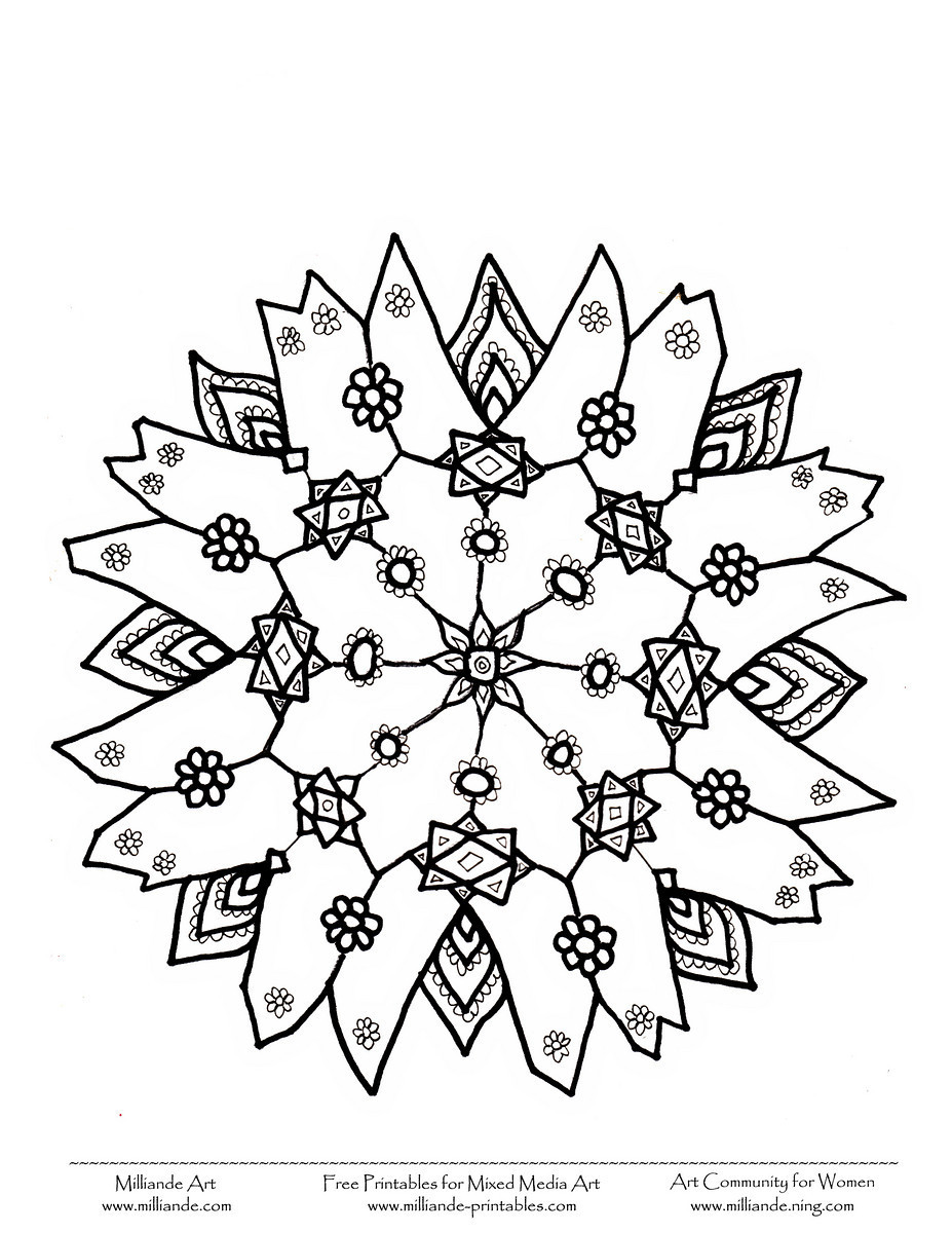 927x1200 Challenge Snowflake Coloring Sheets Snowflakes Pages Free 2215