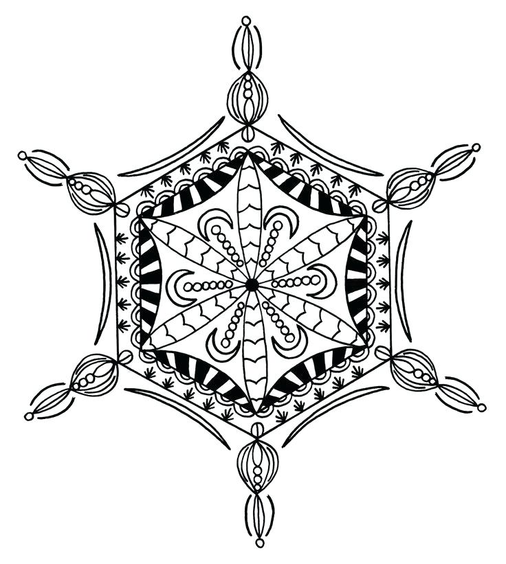 736x821 Snowflake Coloring Page Snowflake Coloring Pages Kids Coloring