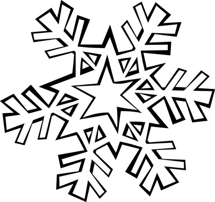 424x400 Snowflake Coloring Pages Free Printable Of Pictures Snowflakes